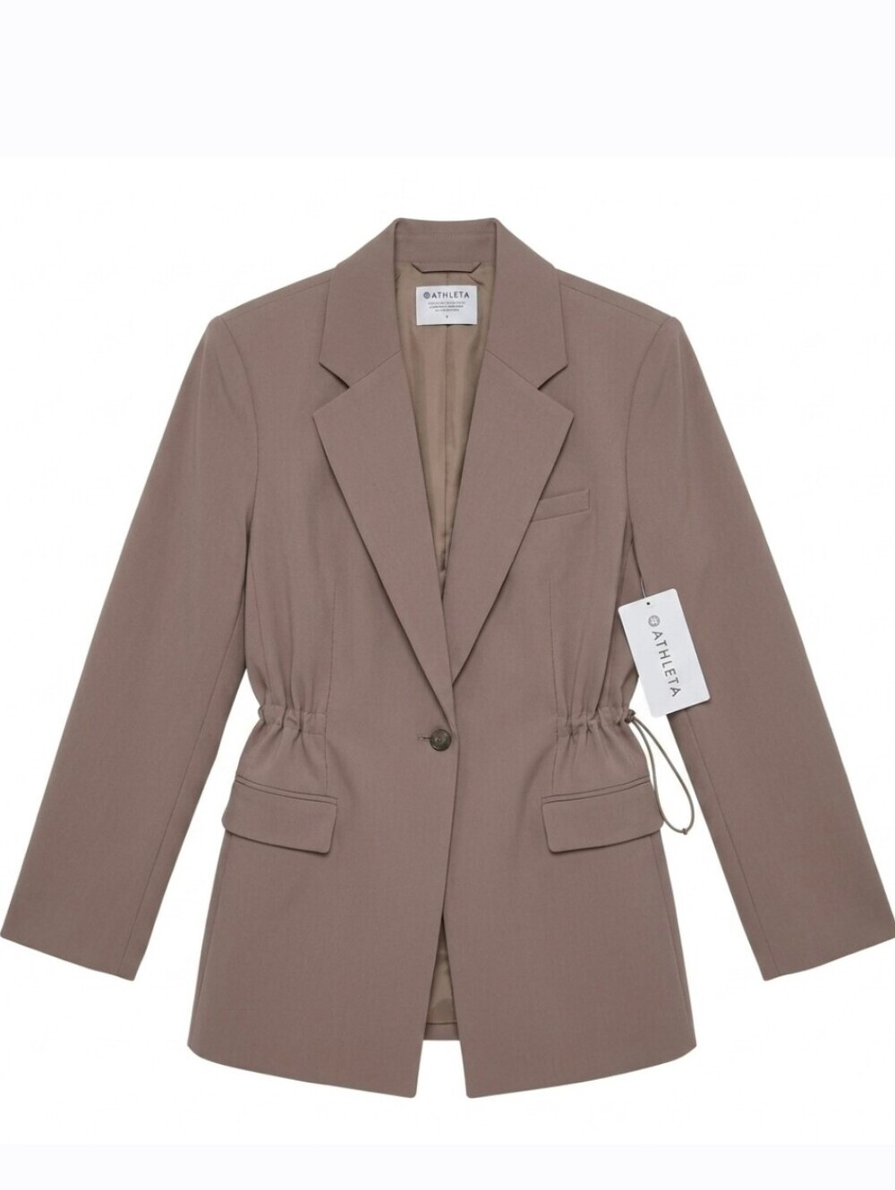 NWT Size 2 MVP Blazer High-Performance Tech Twill Perfectly Oversized Fit Beige